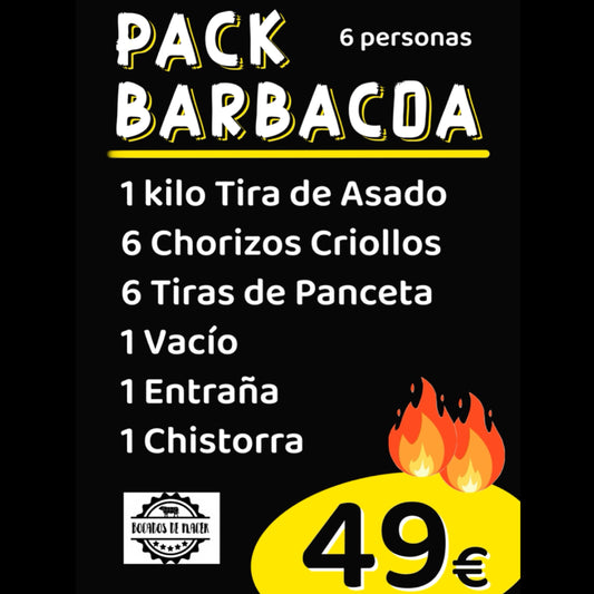 Pack Barbacoa para 6 🔥