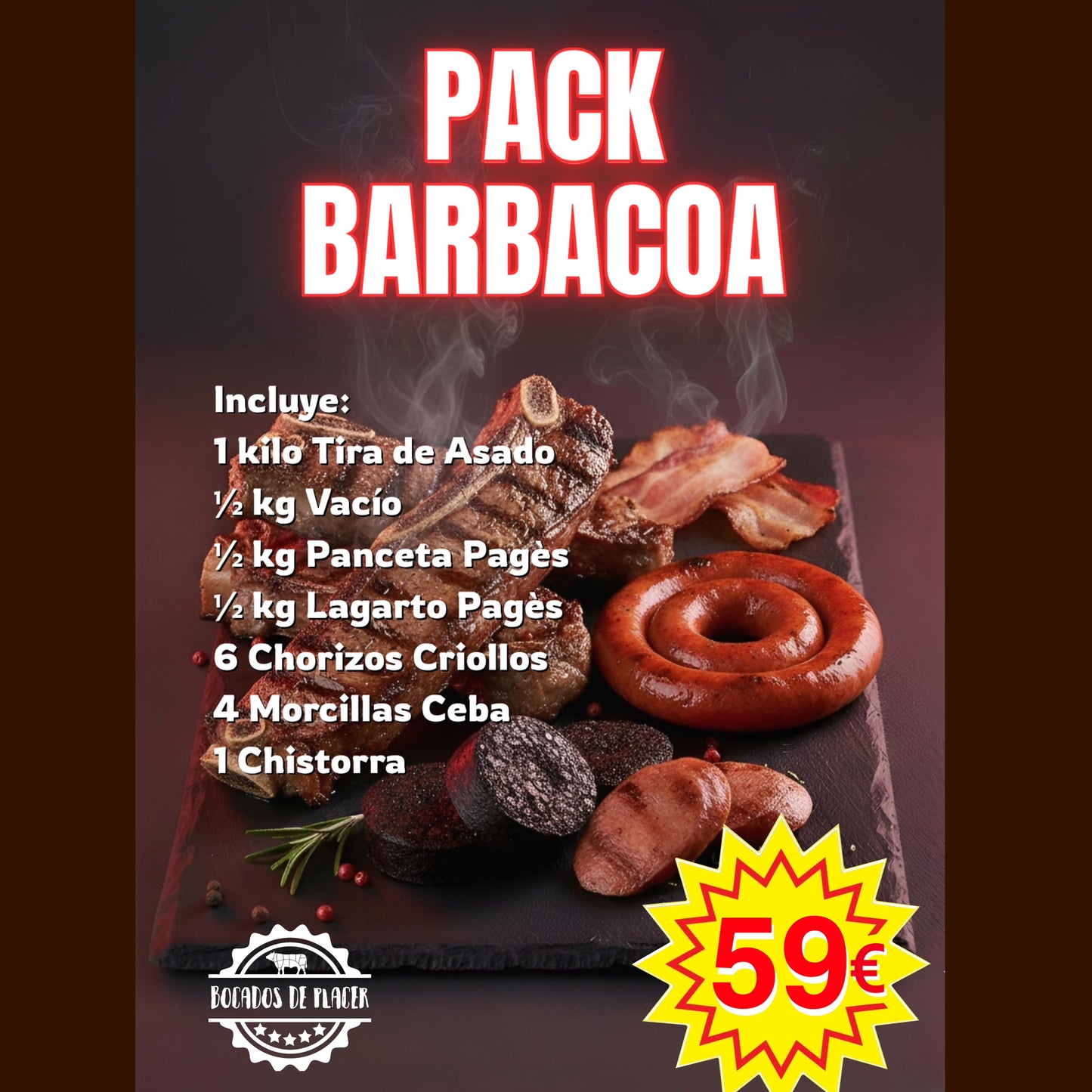 Pack Barbacoa para 6 🔥