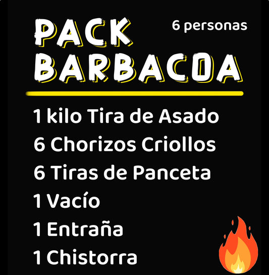 Pack Barbacoa para 6