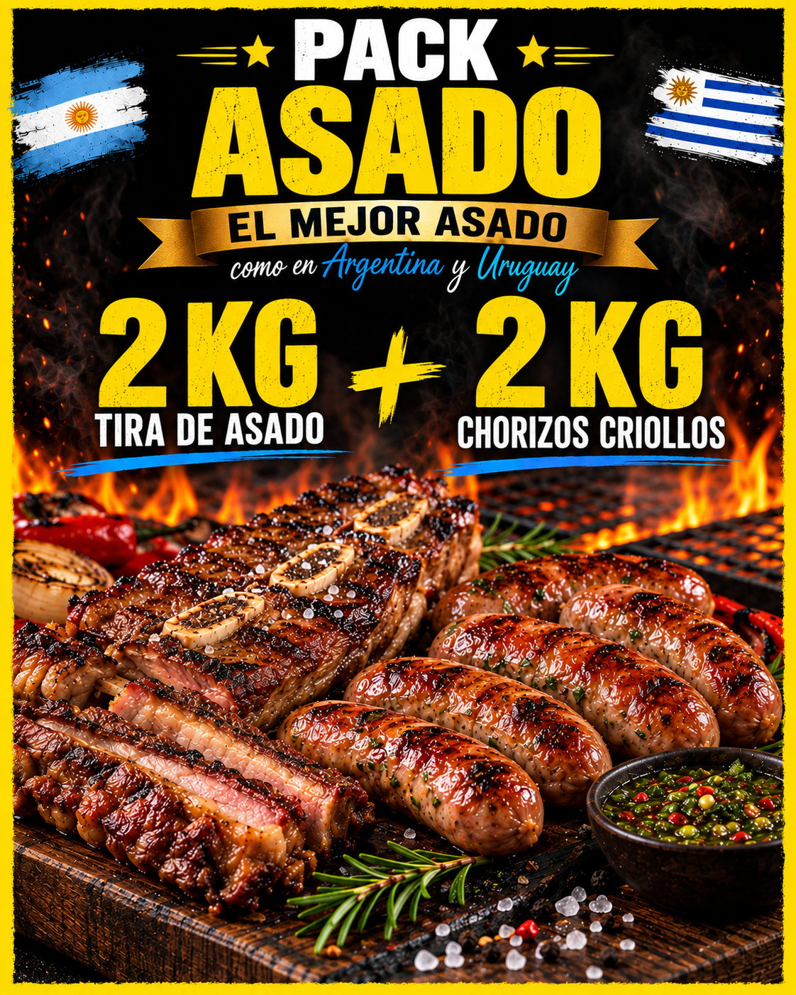 Pack Asado para grupos