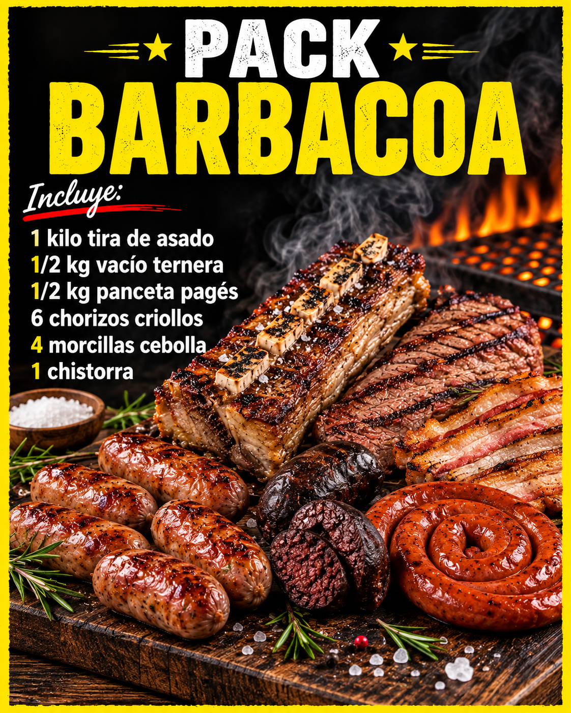 Pack Barbacoa para 6